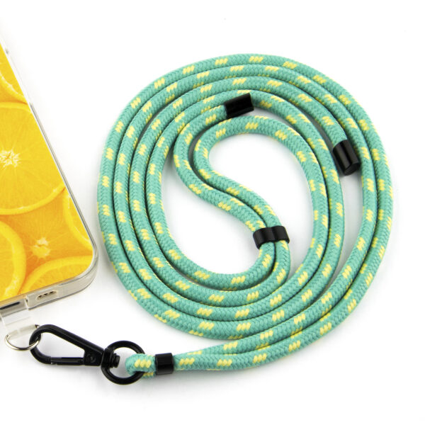 Phone cord universal Mint green and yellow